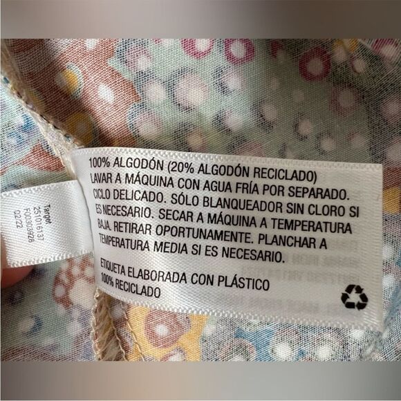 Kika Vargas X Target Multicolored Anemone Collared Babydoll Mini Dress - 1X - Picture 14 of 15